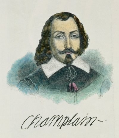 Samuel de Champlain (c.1567-1635) illustrazione dal Volume IV di 
