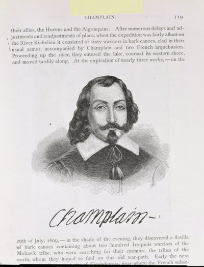 Samuel de Champlain, illustrazione dal Volume IV di 