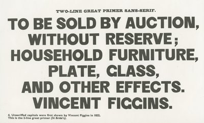 Poster sans serif da English School