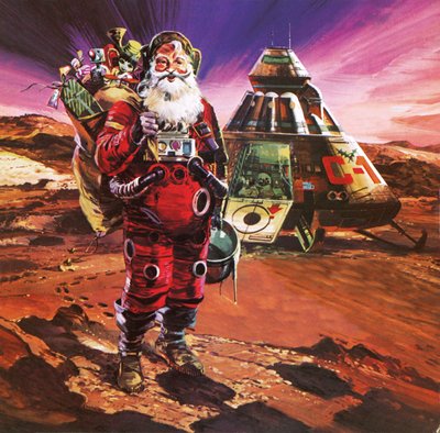 Babbo Natale su Marte, come raffigurato nel 1976 da English School