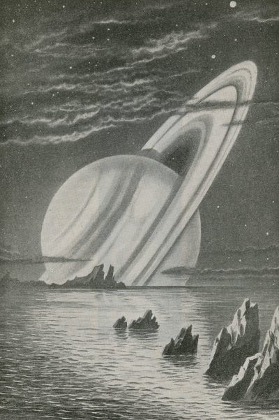 Saturno come un sole al tramonto da English School