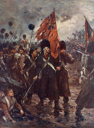 Salvataggio dei colori; le guardie alla Battaglia di Inkerman da English School