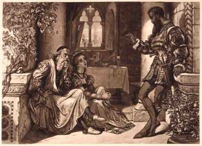 Scena da Otello, Atto I Scena 3, di William Shakespeare da English School