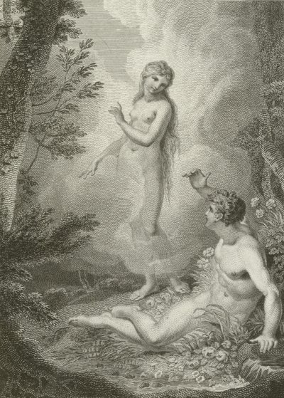 Scena da Paradiso Perduto, di John Milton da English School