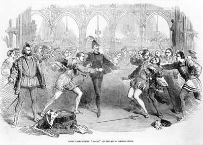 Scena dal Faust di Spohr alla Royal Italian Opera, 1852 da English School