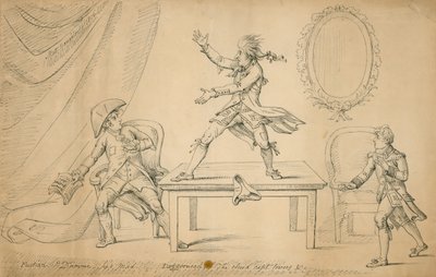 Scena da Sylvester Daggerwood di George Coleman il giovane da English School