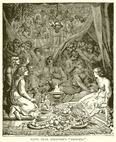 Scena da La Principessa di Tennyson da English School