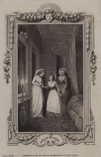 Scena da La Storia di Sir Charles Grandison, di Samuel Richardson da English School