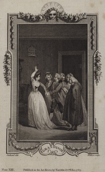 Scena da La Storia di Sir Charles Grandison, di Samuel Richardson da English School