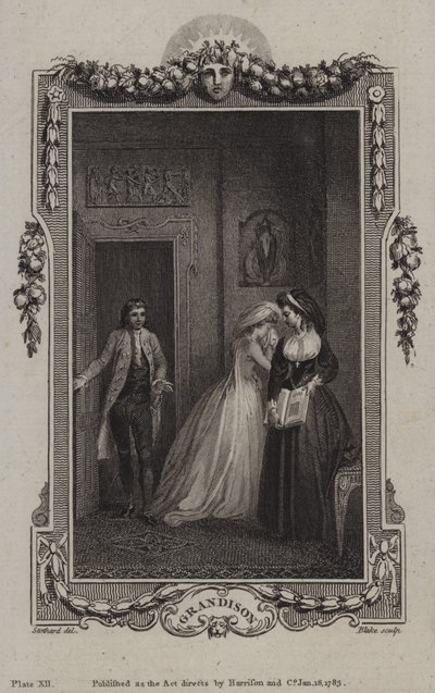 Scena da La Storia di Sir Charles Grandison, di Samuel Richardson da English School