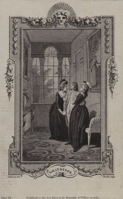 Scena da La Storia di Sir Charles Grandison, di Samuel Richardson da English School