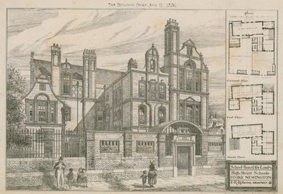 School Board for London, High Street Schools, Stoke Newington, Londra da English School