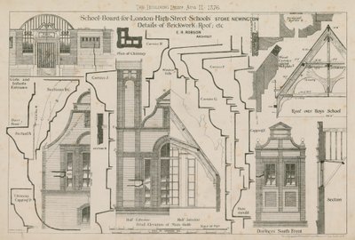 School Board per Londra, High Street Schools, Stoke Newington, Londra da English School