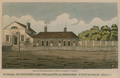 Scuola di Industria e Pheasants Almshouses, Tottenham, Londra da English School