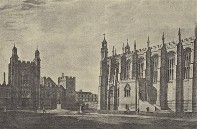 Cortile della scuola nel 1814 (incisione) da English School