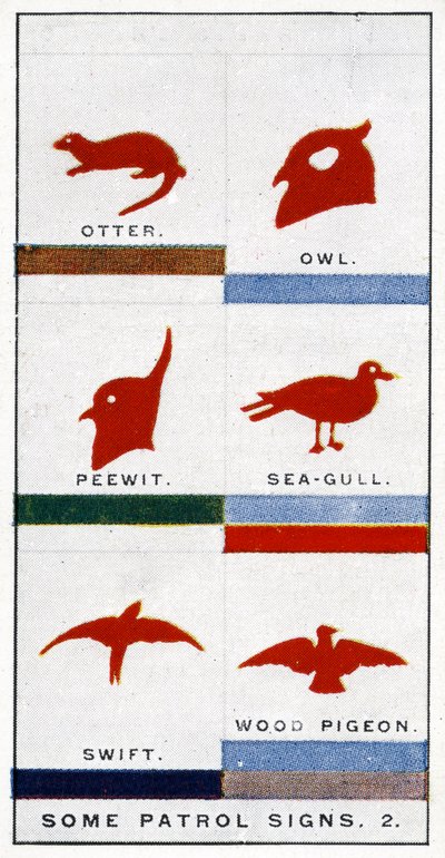 Segni di pattuglia scout, 1929 da English School
