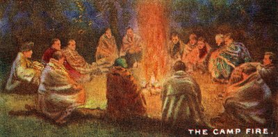 Scout intorno a un Fuoco da Campo, 1929 da English School
