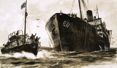 Cambiamento del mare, illustrazione della storia seriale di Richard Armstrong da English School