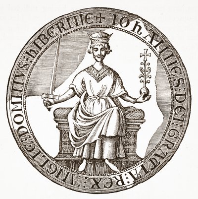 Sigillo di re Giovanni alla Magna Carta da English School
