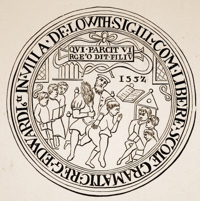 Sigillo della Grammar School di Louth, 1552 da English School