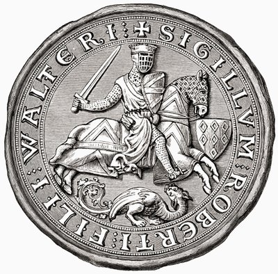Sigillo di Robert Fitzwalter, da A Short History of the English People di J. R. Green, pubblicato nel 1893 da English School