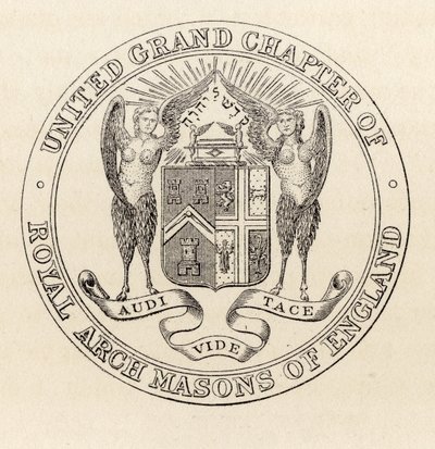 Sigillo del United Grand Chapter of Royal Arch Masons of England, 1817, da 