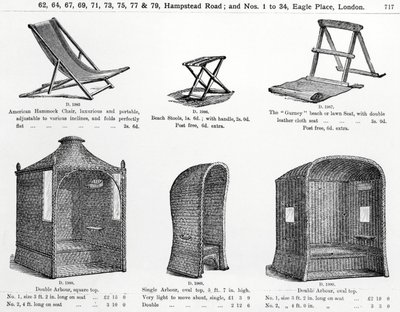 Sedili e pergolati dal catalogo Oetzmann & Co. da English School