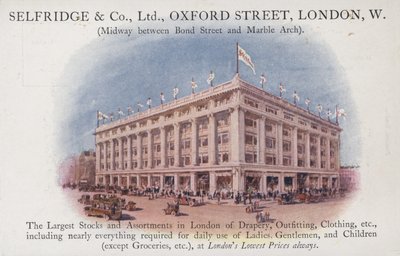 Selfridge and Company Limited, Oxford Street, Londra Ovest da English School