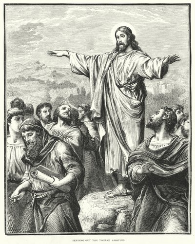 Invio dei Dodici Apostoli (incisione) da English School