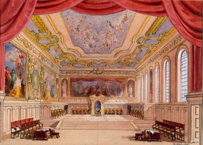Scenografia per Il mercante di Venezia di William Shakespeare, 1858 da English School