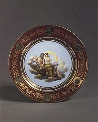 Piatto di Sèvres con Teti e Giove, di Robert Adams, inizio XIX secolo da English School