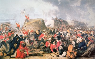 Sgt. McCabe alza i colori sulle mura alla Battaglia di Sobraon da English School