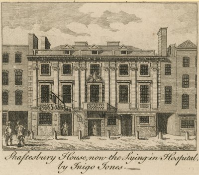 Shaftesbury House, ora il Lying in Hospital, progettato da Inigo Jones da English School
