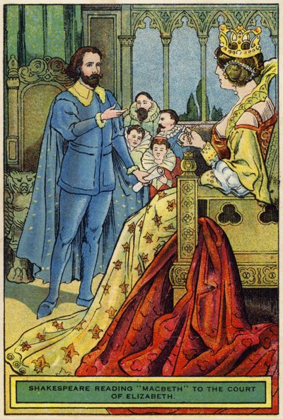 Shakespeare legge Macbeth alla corte di Elisabetta da English School