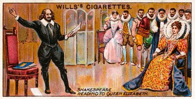 Shakespeare legge a Elisabetta I da English School