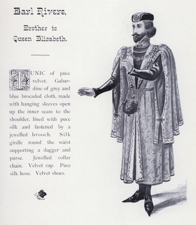 Re Riccardo III di Shakespeare: Conte Rivers, fratello della regina Elisabetta da English School