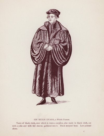 Le allegre comari di Windsor di Shakespeare: Sir Hugh Evans, un parroco gallese da English School