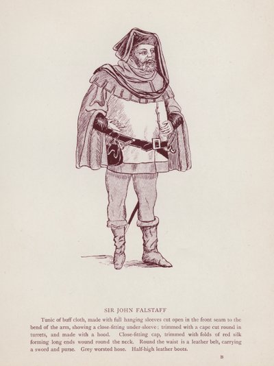 Le allegre comari di Windsor di Shakespeare: Sir John Falstaff da English School