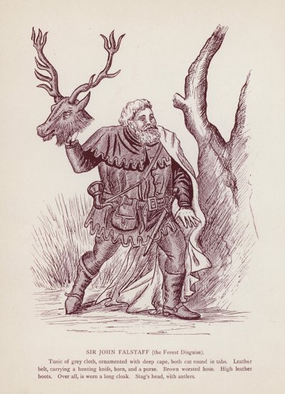 Le allegre comari di Windsor di Shakespeare: Sir John Falstaff, il travestimento nella foresta da English School