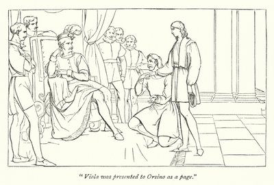 Shakespeare: La dodicesima notte; Il capitano presenta Viola a Orsino da English School