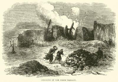 Bombardamento della Porta Maillot, gennaio 1871 da English School