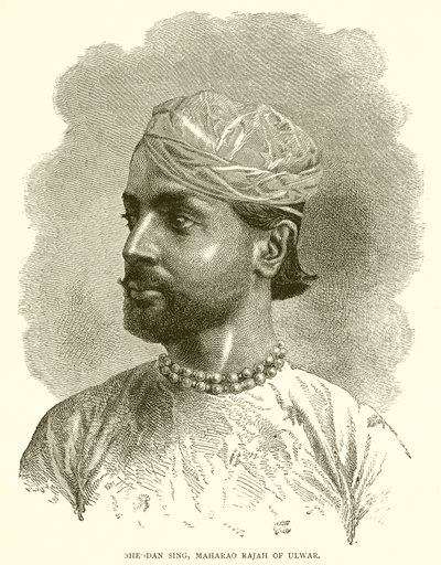 Sheodan Singh, Maharao Rajah di Ulwar da English School