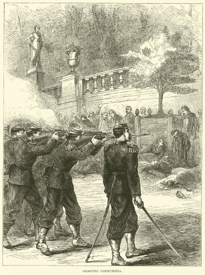Fucilazione dei Comunisti, 1871 da English School