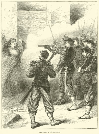 Fucilazione di una petroleuse, maggio 1871 da English School