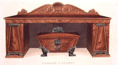 Credenza e cantina, tavola 127 da Ackermann