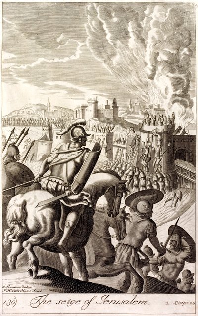Assedio di Gerusalemme da parte di Nabucodonosor II di Babilonia, 597 a.C. da English School