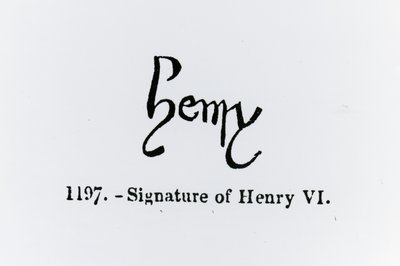 Firma di Enrico VI da English School