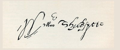 Firma di William Shakespeare, da 