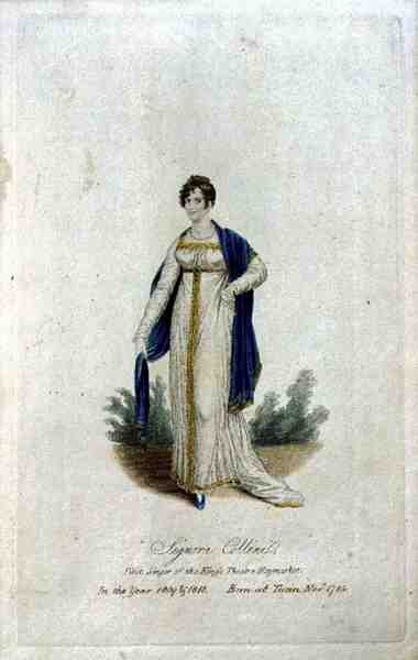 Signora Collini (nata nel 1784), Prima Cantante del King