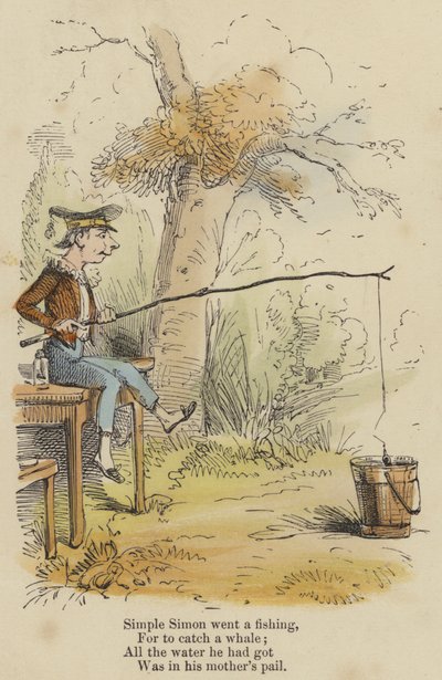 Semplice Simon andò a pescare per catturare una balena; tutta l